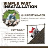 Acacia Wood Interlocking Deck Tiles Checker Pattern For Outdoor Flooring