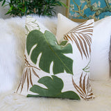Autumn Vibes Leaf Accent Pillow