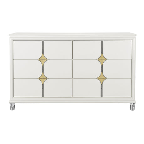 Uriuni - Dresser - Gold / White