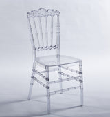 Dining Chair With Plastic Seat, Welding Chair (Set of 4) - Transparent