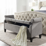 Jacqueline - Tufted Roll Arm Storage Bench