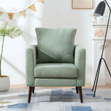 Modern Accent Upholstered Armchair With Pillow