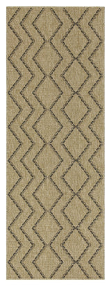 Earth - Indoor / Outdoor Polypropylene Area Rug - Jute / Black