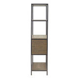 Darley - 3 Shelf Bookcase With Storage Cabinet - Gray