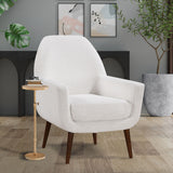 Morven - Adjustable Height Accent Table With Round Metal Top And Pedestal Base - Antique Brass