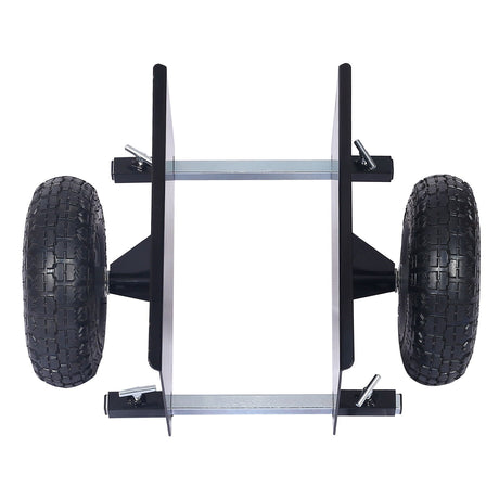 Heavy Duty 600Lb Panel Dolly With 10In. Pneumatic Wheels Alloy Steel - Black