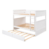 Bunk Bed With Twin Size Trundle, Guardrails