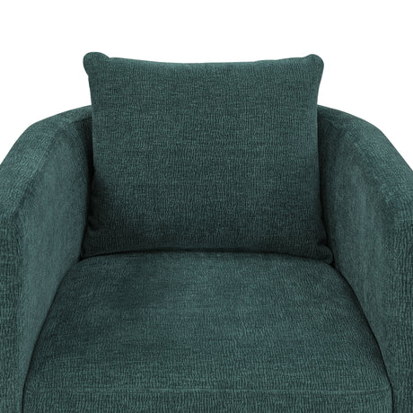 Sutton - Swivel Barrel Chair - Peacock
