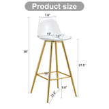 Stylish Upholstered Bar Chairs With Metal Leg