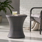 Thrive - Hourglass Rattan Table With No Glass Top