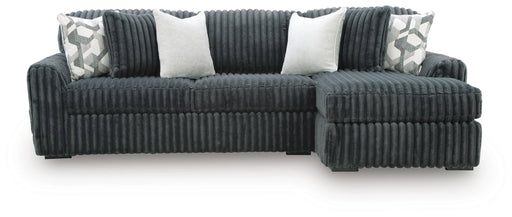 Midnight-Madness Sectional Sofa with Chaise - Gunmetal