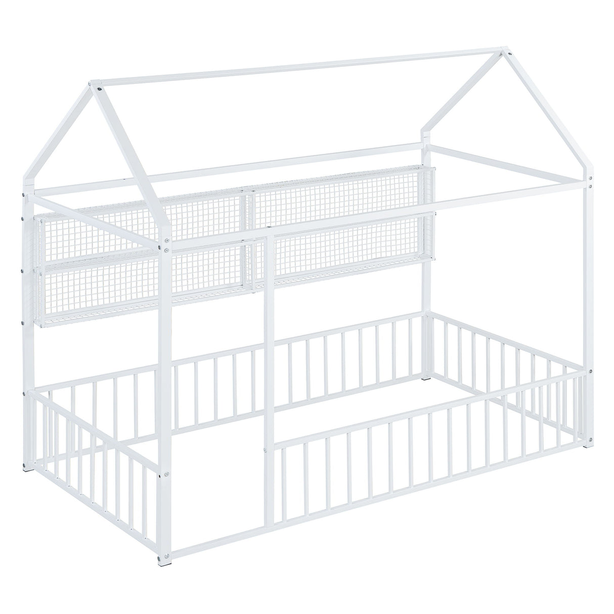 House Frame With Fence And Shelves