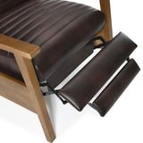 Asher - Modern Push Back Recliner With Wood Arms