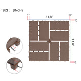 Plastic Interlocking Deck Tiles Patio Deck Tiles Waterproof Outdoor Use