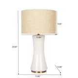 Cascade - Lamp Base Table Lamp - Beige / Gold / White