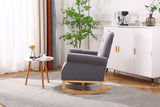 Modern Rocking Chair, Upholstered Accent Chair For Nursery, Small Contemporary Rocke