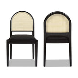 Panama - Curved Cane Side Dining Chair (Set of 2)