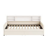 Luxurious Upholstered Platform Bed With Storage Drawers