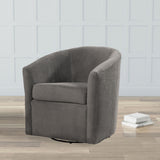 Oaklynn - Barrel Style Swivel Accent Chair