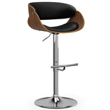 Amery - Mid Century Modern Adjustable Swivel Bar Stool