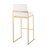 Fuji - Contemporary Design High Back Barstool (Set of 2)