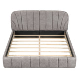 Elegant Design Upholstered Platform Bed