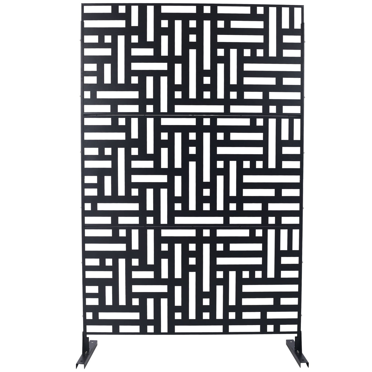 Decorative Freestanding Metal Privacy Screen For Indoor & Outdoor Use