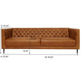 Vermont - Waxy Sofa - Cognac