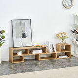 Cube TV Stand With Open Storage And 2 Shelves
