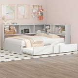 Daybed With Trundle, Storage Cabinets And USB Ports