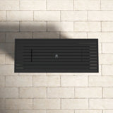 Casselton - Propane / Gas Outdoor Fire Pit Table With Lid - Black