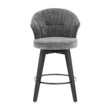 Wing Back Swivel Bar Stools (Set of 2)