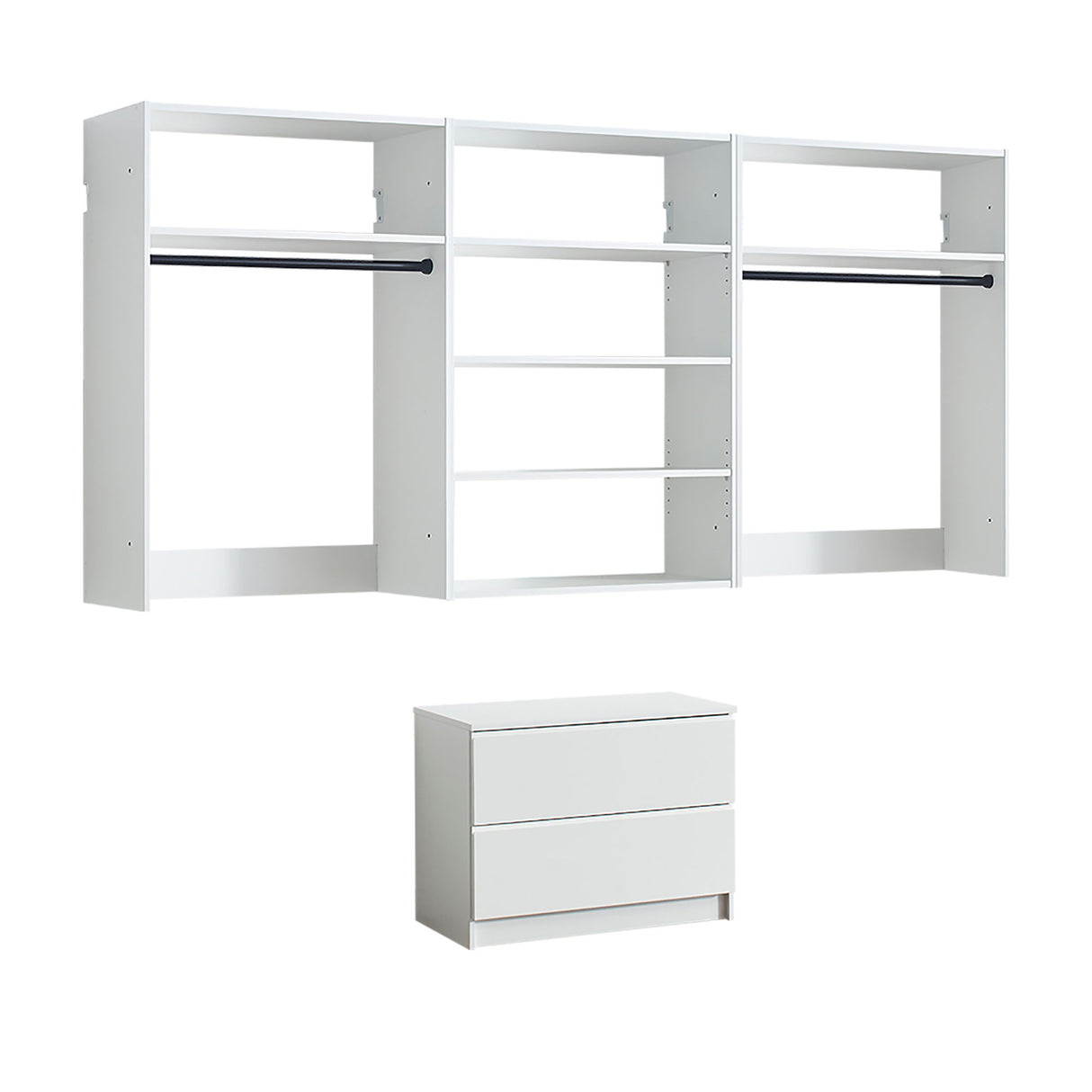 Devi - Wall Mounted Closet System With Modular Units