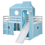 Loft Bed & Slide Tent And Tower
