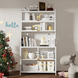 Tall Kitchen Pantry Cabinet With Flip Doors And Pegboard, Anti Tip Steel Storage Hutch