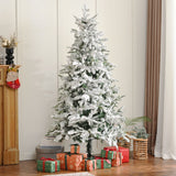 Artificial Christmas Tree With Snow Flocked Design