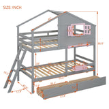 Bunk Bed With Playhouse Roof And Window