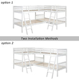 L Shaped Bunk Bed With Ladder