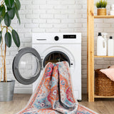 Maval - 6' X 9' Washable Area Rug - Cream