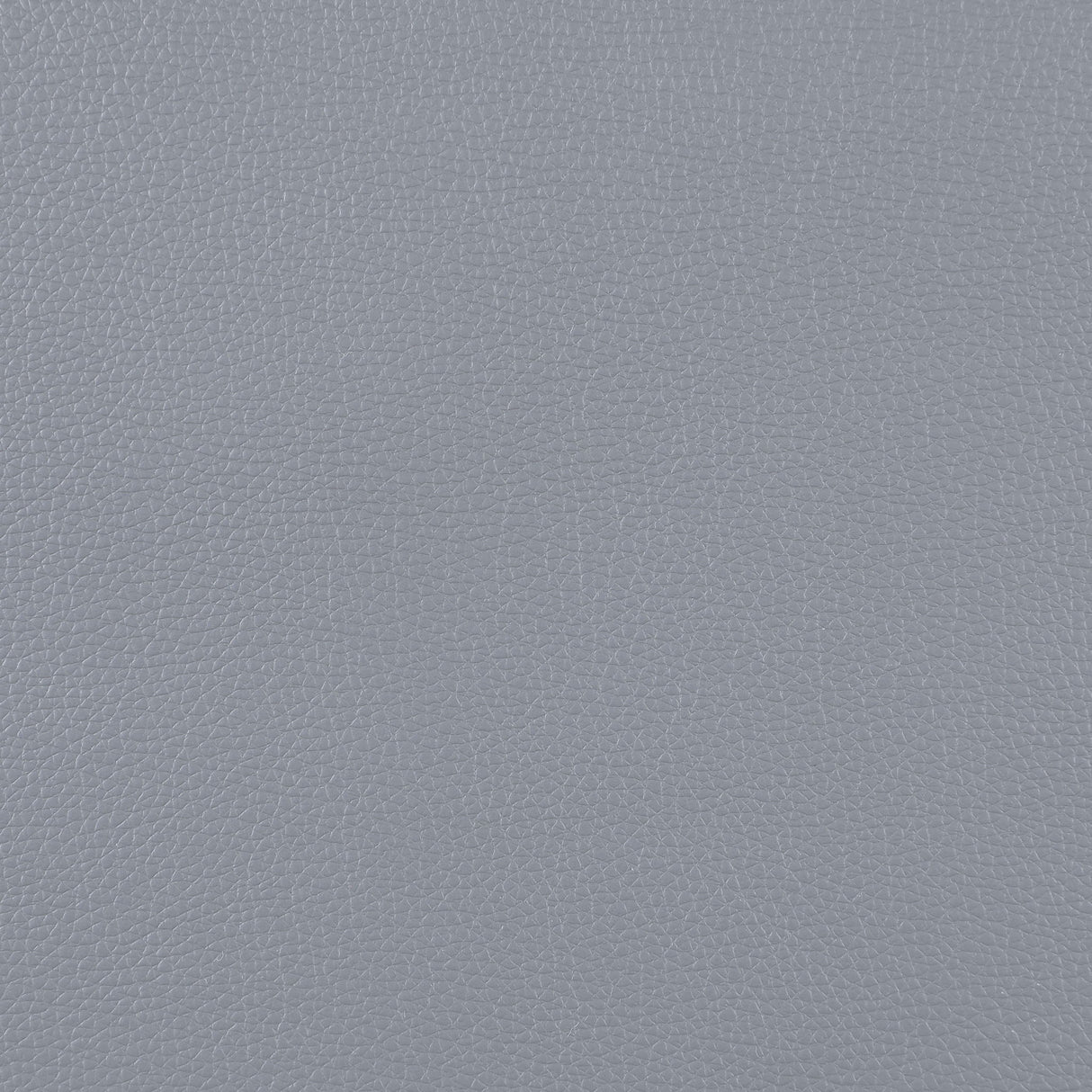 Irine - Faux Leather Sectional Sofa With Ottoman - Gray