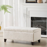 Storage Ottoman With Flip Top Lid