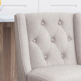 Vienna - Contemporary Fabric Tufted & Wingback Counter Stools (Set of 2)