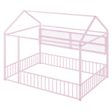 House Frame With Fence And Shelves