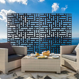 Decorative Freestanding Metal Privacy Screen For Indoor & Outdoor Use
