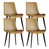 Modern Dining Chair With Carbon Steel Legs