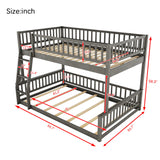 Bunk Bed With Ladder And Guardrails