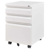 Metal Drawer Mobile File Cabinet With Lock For Home Office Organizer