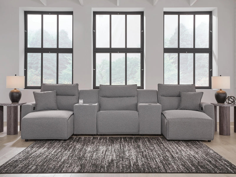 Modmax II Power Reclining Sectional with Chaise and Consoles