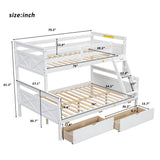 Bunk Bed With Ladder And Safety Guardrail