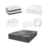Comfort Care - Hybrid Restful Nights Plush Mattress With 12 Piece Comfort Bedding Pack